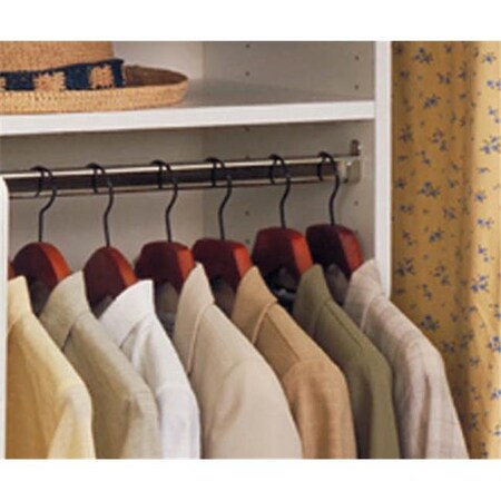 Easy Track Closet Easy Track Closet Easy Track Chrome Wardrobe Rods & Rod Ends  RR1024-CH RR1024-CH
